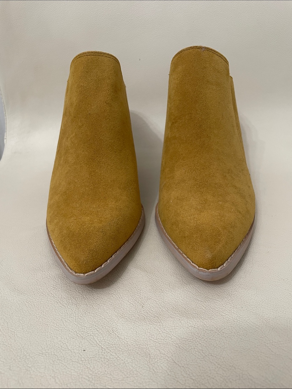 Mi.iM Women's Pointed Slip-On Mule in Mustard